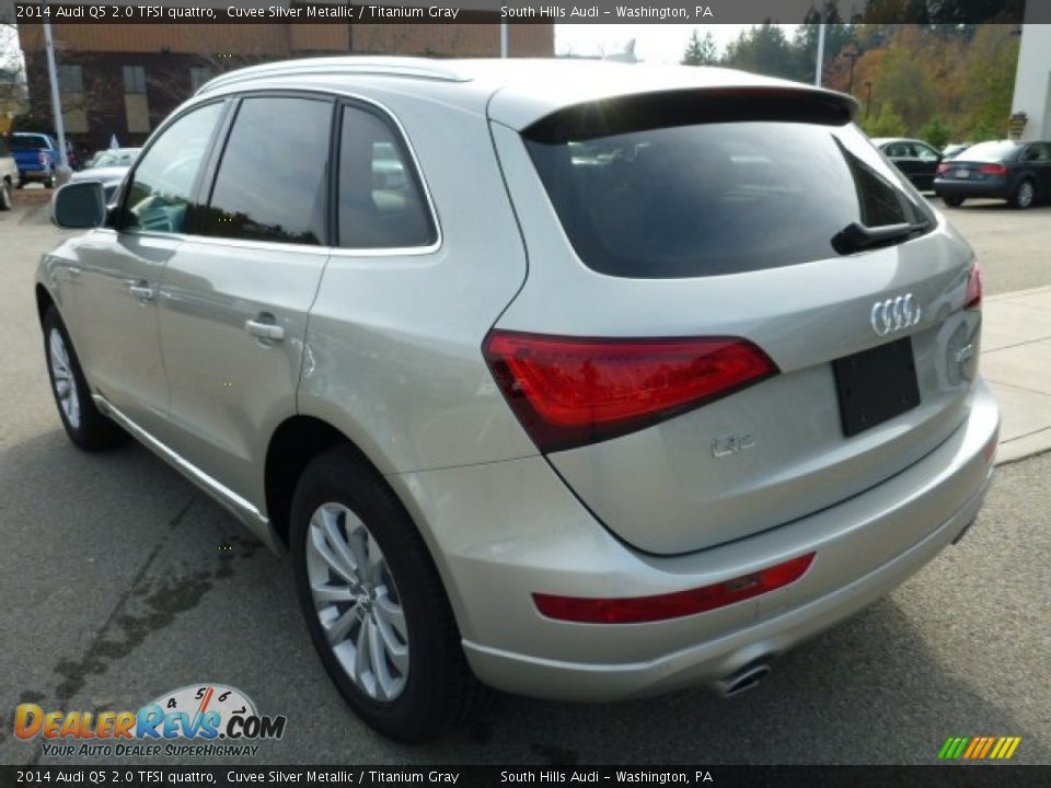 2014 Audi Q5 2.0 TFSI quattro Cuvee Silver Metallic / Titanium Gray Photo #2