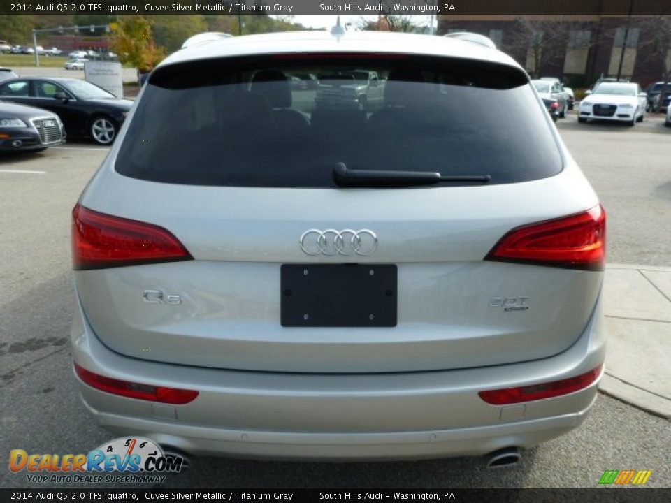 2014 Audi Q5 2.0 TFSI quattro Cuvee Silver Metallic / Titanium Gray Photo #3