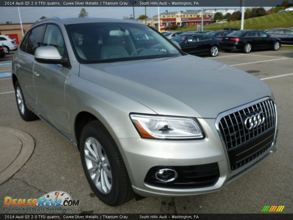 2014 Audi Q5 2.0 TFSI quattro Cuvee Silver Metallic / Titanium Gray Photo #5