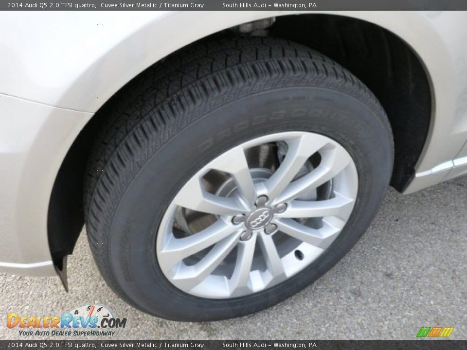 2014 Audi Q5 2.0 TFSI quattro Cuvee Silver Metallic / Titanium Gray Photo #7