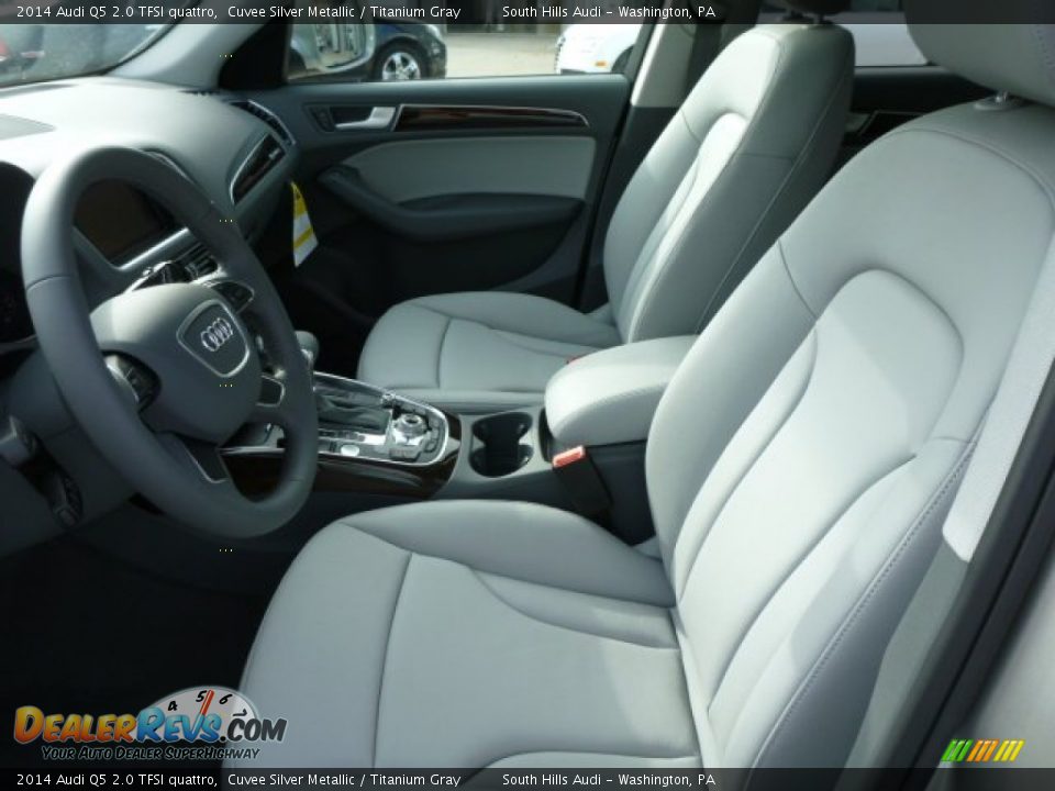 2014 Audi Q5 2.0 TFSI quattro Cuvee Silver Metallic / Titanium Gray Photo #8
