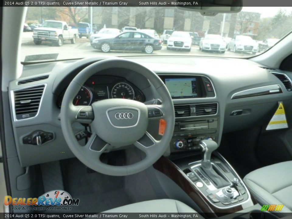 2014 Audi Q5 2.0 TFSI quattro Cuvee Silver Metallic / Titanium Gray Photo #10