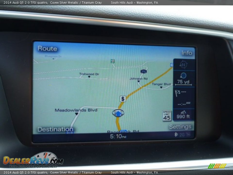 2014 Audi Q5 2.0 TFSI quattro Cuvee Silver Metallic / Titanium Gray Photo #14