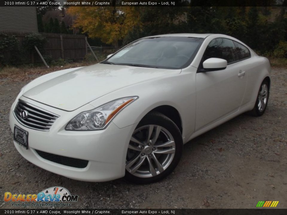 2010 Infiniti G 37 x AWD Coupe Moonlight White / Graphite Photo #1