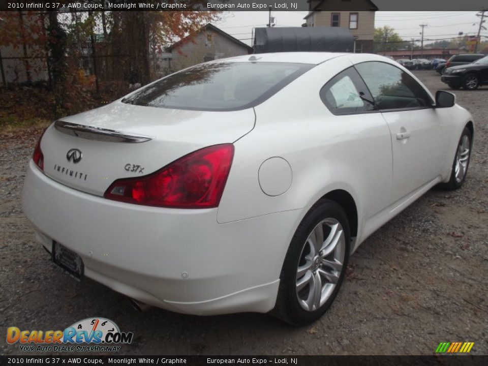 2010 Infiniti G 37 x AWD Coupe Moonlight White / Graphite Photo #3