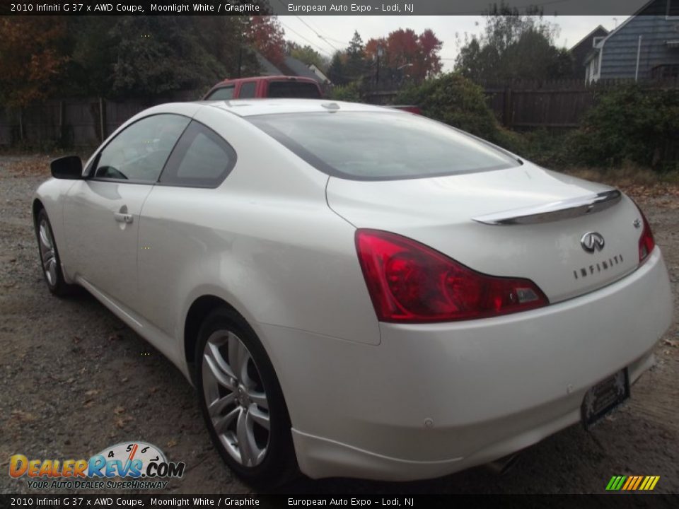 2010 Infiniti G 37 x AWD Coupe Moonlight White / Graphite Photo #4
