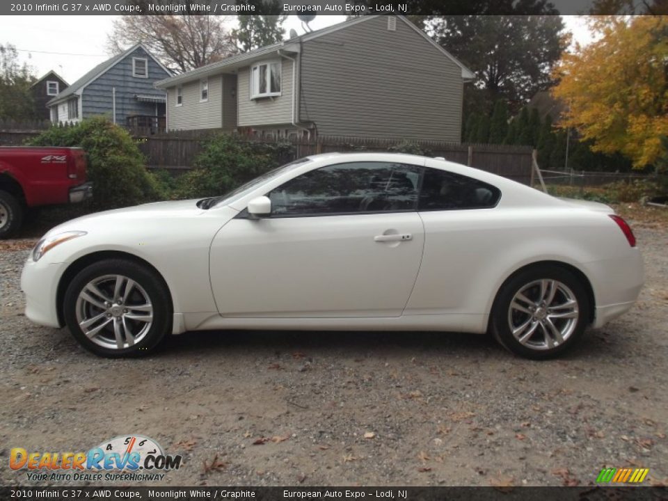 2010 Infiniti G 37 x AWD Coupe Moonlight White / Graphite Photo #6