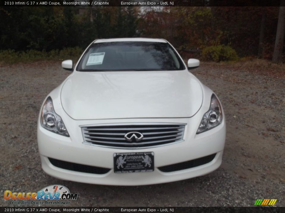 2010 Infiniti G 37 x AWD Coupe Moonlight White / Graphite Photo #7
