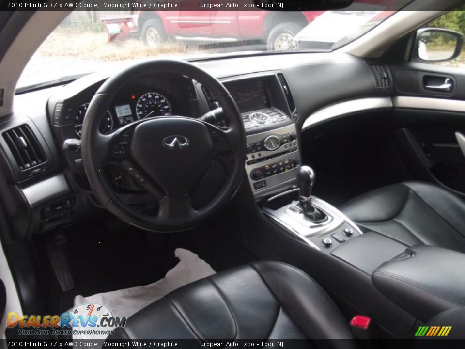 2010 Infiniti G 37 x AWD Coupe Moonlight White / Graphite Photo #8