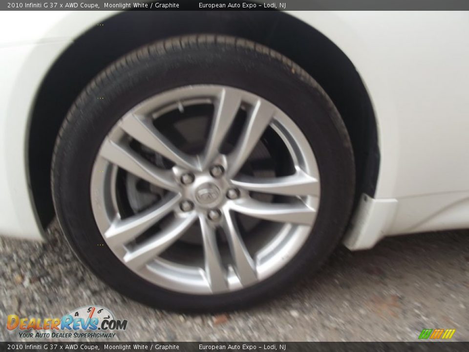 2010 Infiniti G 37 x AWD Coupe Moonlight White / Graphite Photo #16