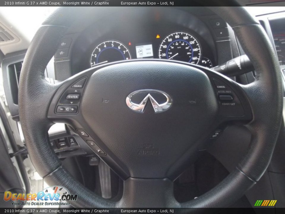 2010 Infiniti G 37 x AWD Coupe Moonlight White / Graphite Photo #22