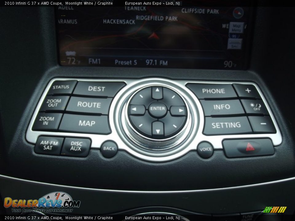 2010 Infiniti G 37 x AWD Coupe Moonlight White / Graphite Photo #32