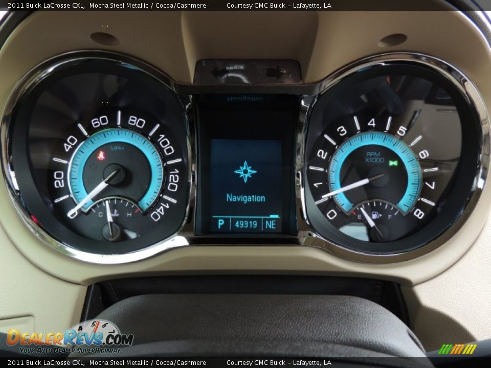2011 Buick LaCrosse CXL Mocha Steel Metallic / Cocoa/Cashmere Photo #15