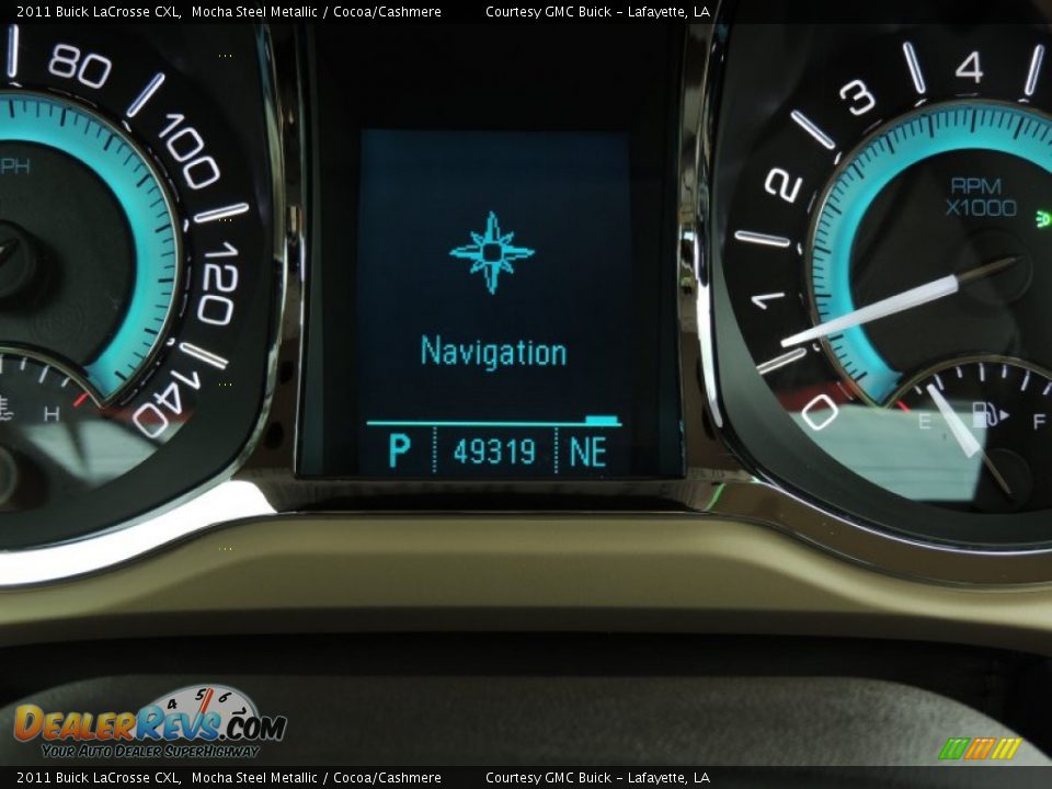 2011 Buick LaCrosse CXL Mocha Steel Metallic / Cocoa/Cashmere Photo #16