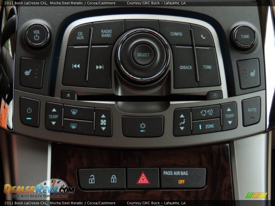 2011 Buick LaCrosse CXL Mocha Steel Metallic / Cocoa/Cashmere Photo #19