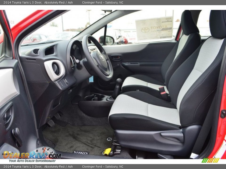 Front Seat of 2014 Toyota Yaris L 3 Door Photo #8