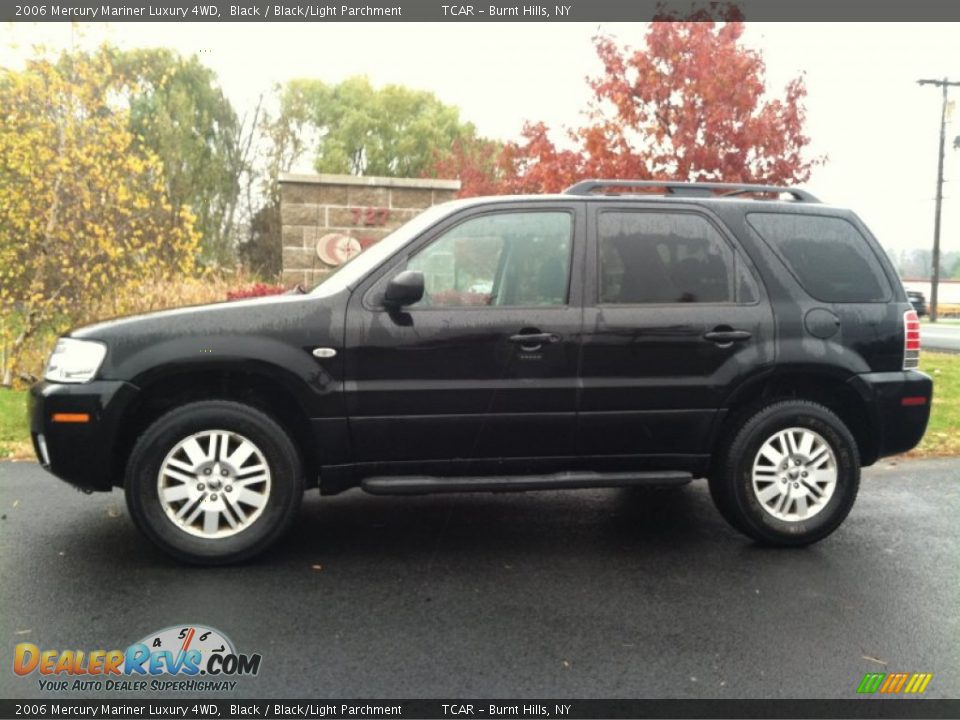 2006 Mercury Mariner Luxury 4WD Black / Black/Light Parchment Photo #1