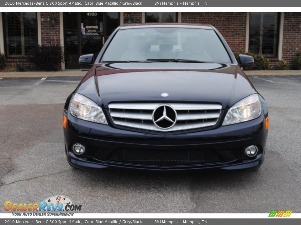 2010 Mercedes-Benz C 300 Sport 4Matic Capri Blue Metallic / Grey/Black Photo #8