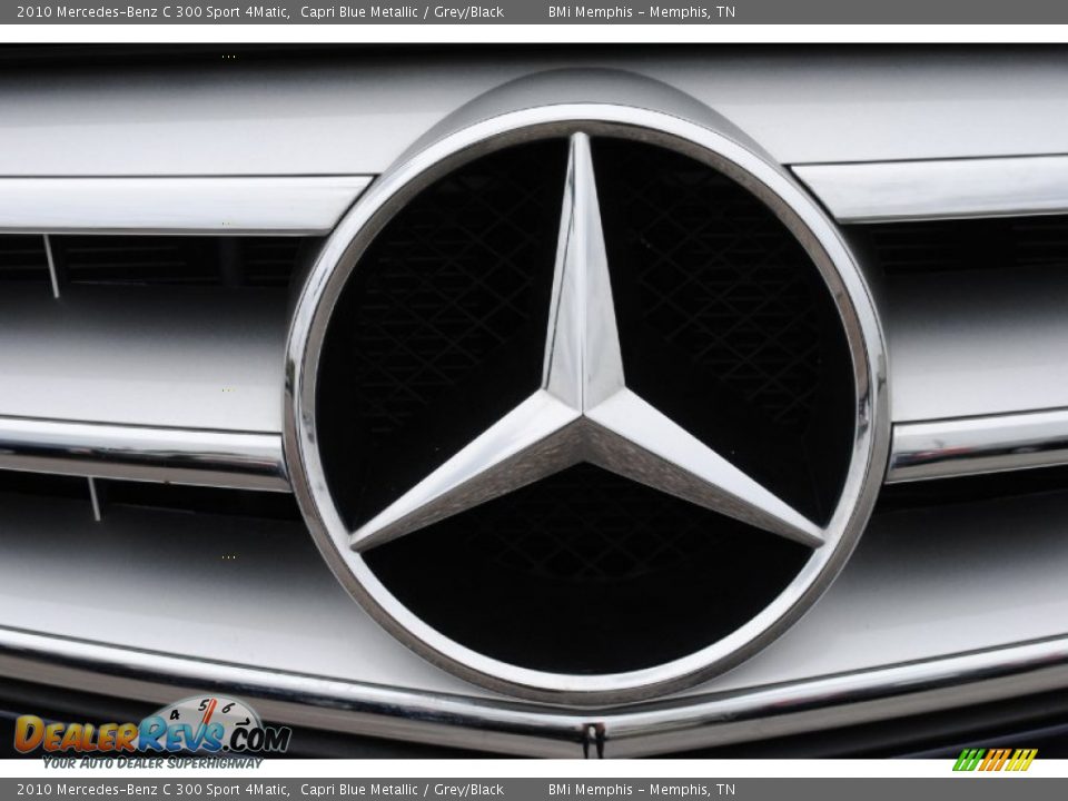 2010 Mercedes-Benz C 300 Sport 4Matic Capri Blue Metallic / Grey/Black Photo #9