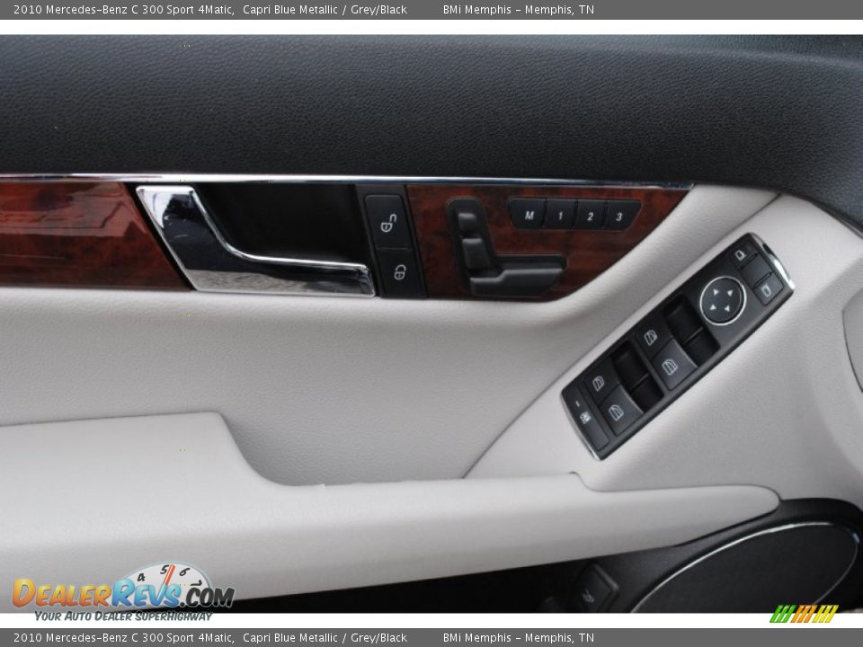 2010 Mercedes-Benz C 300 Sport 4Matic Capri Blue Metallic / Grey/Black Photo #10