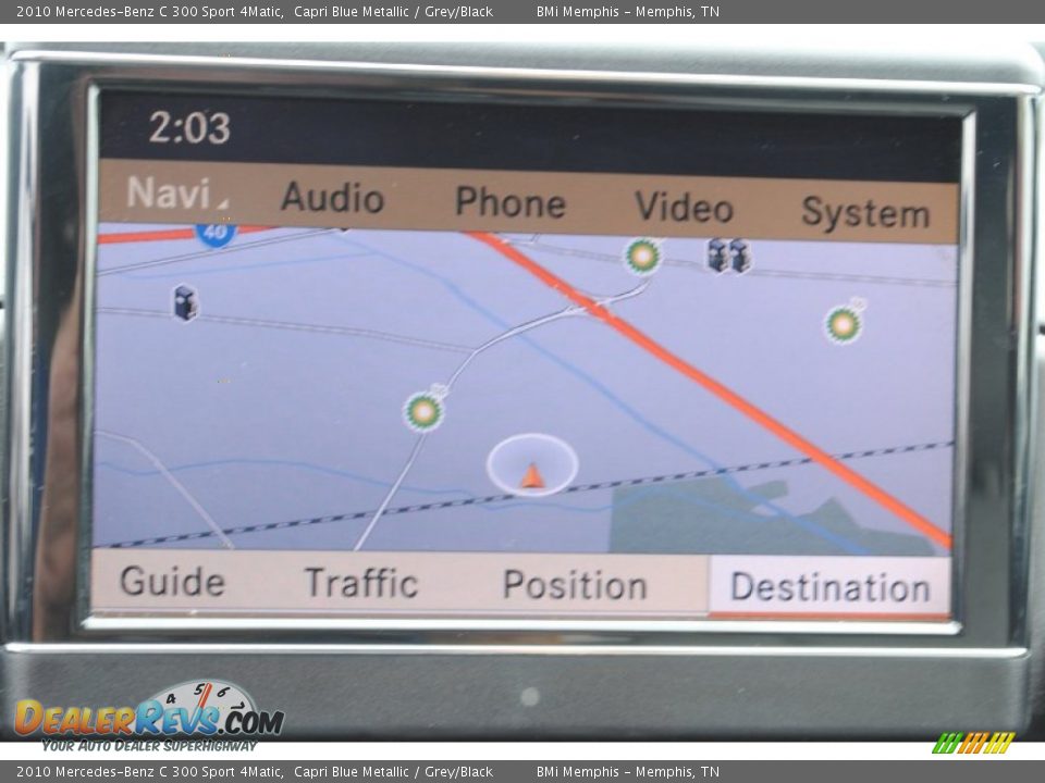 2010 Mercedes-Benz C 300 Sport 4Matic Capri Blue Metallic / Grey/Black Photo #14