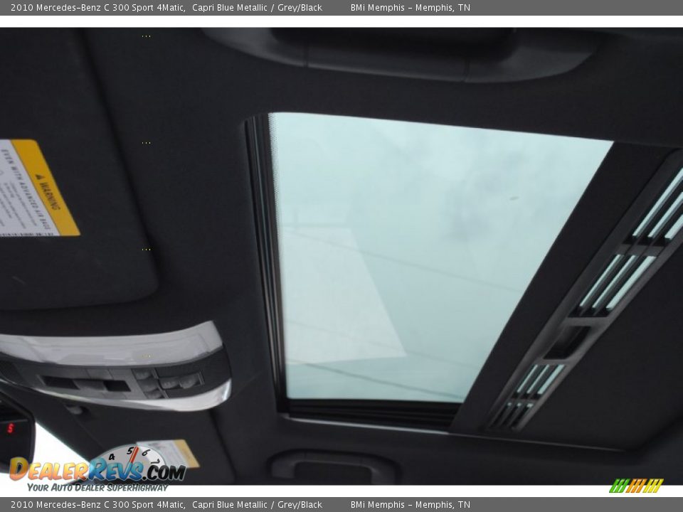 2010 Mercedes-Benz C 300 Sport 4Matic Capri Blue Metallic / Grey/Black Photo #15