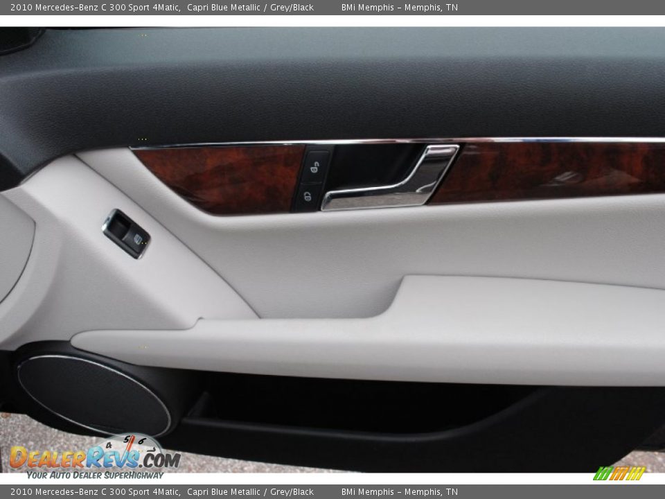 2010 Mercedes-Benz C 300 Sport 4Matic Capri Blue Metallic / Grey/Black Photo #21
