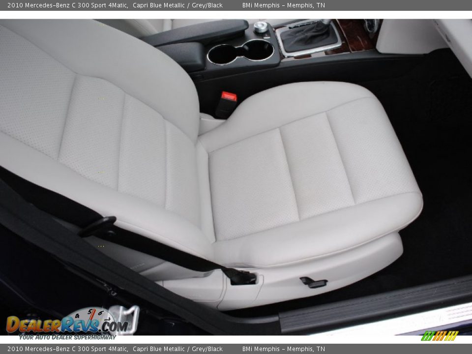 2010 Mercedes-Benz C 300 Sport 4Matic Capri Blue Metallic / Grey/Black Photo #22