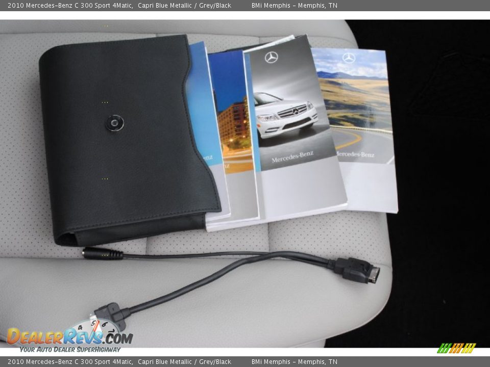 2010 Mercedes-Benz C 300 Sport 4Matic Capri Blue Metallic / Grey/Black Photo #24
