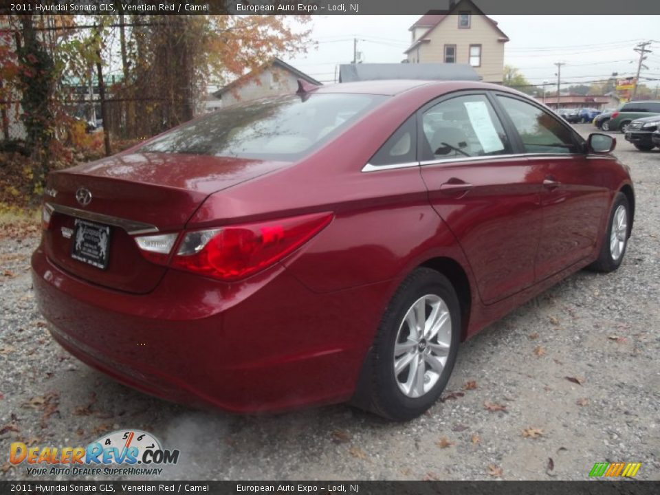 2011 Hyundai Sonata GLS Venetian Red / Camel Photo #3