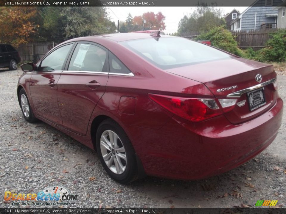 2011 Hyundai Sonata GLS Venetian Red / Camel Photo #4