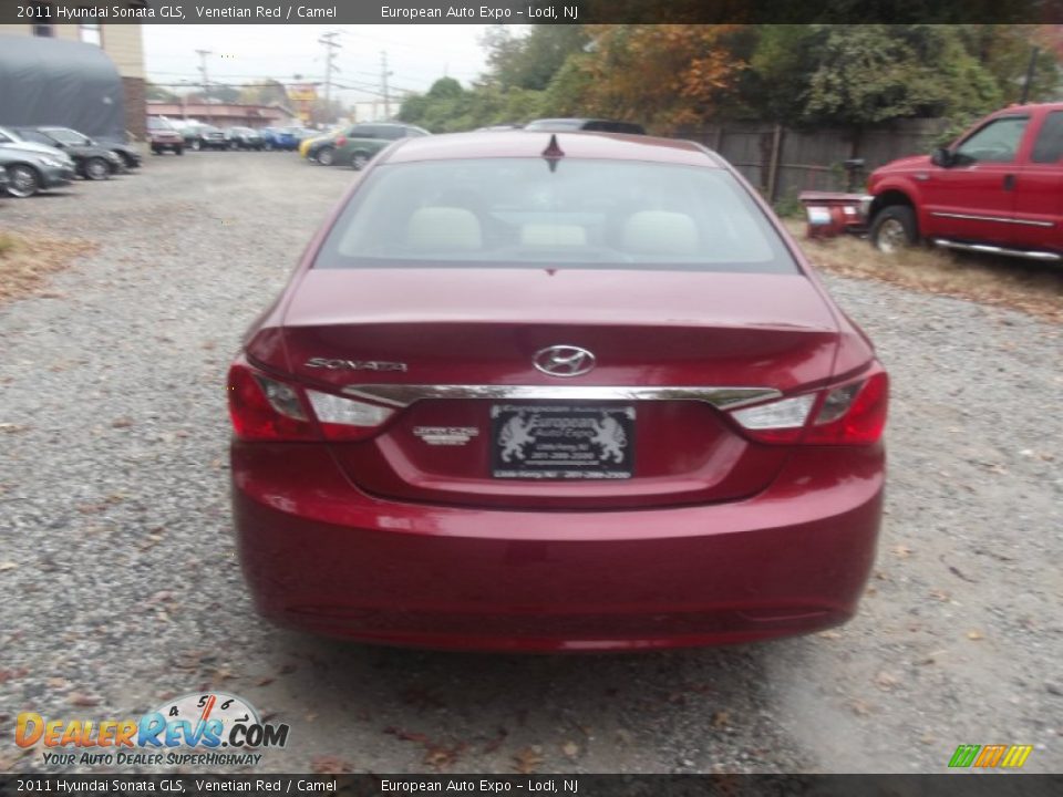 2011 Hyundai Sonata GLS Venetian Red / Camel Photo #5