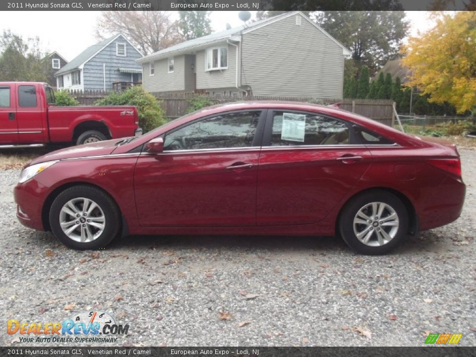 2011 Hyundai Sonata GLS Venetian Red / Camel Photo #6