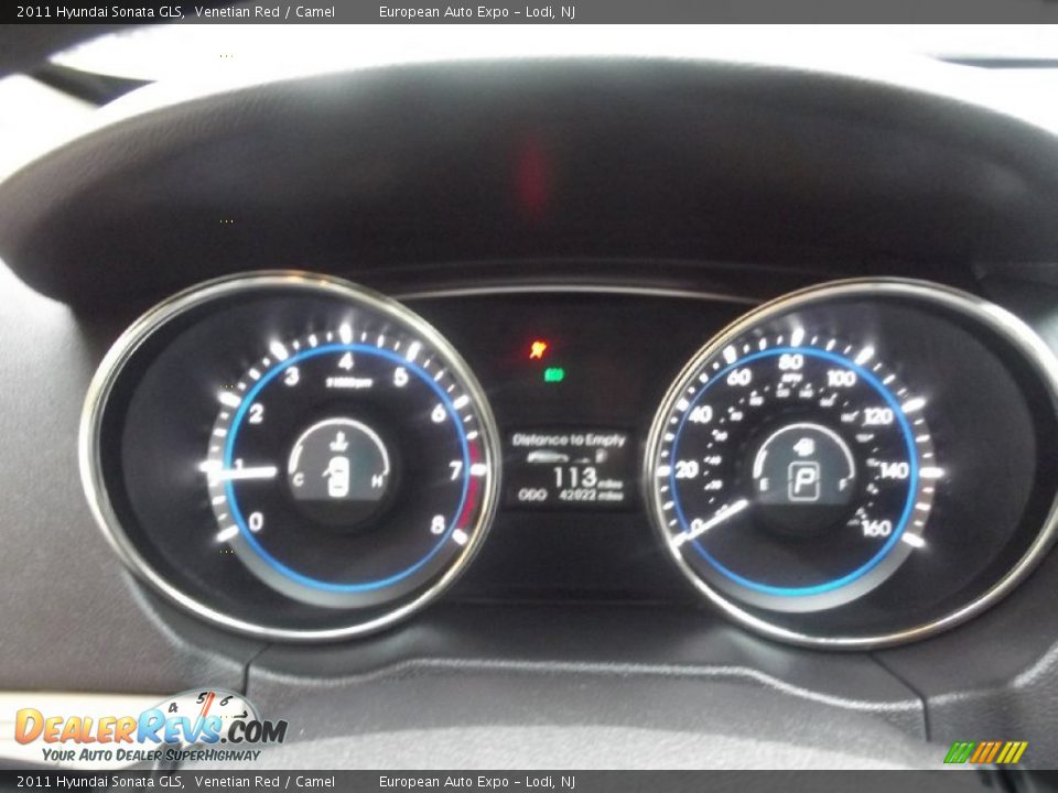2011 Hyundai Sonata GLS Venetian Red / Camel Photo #26