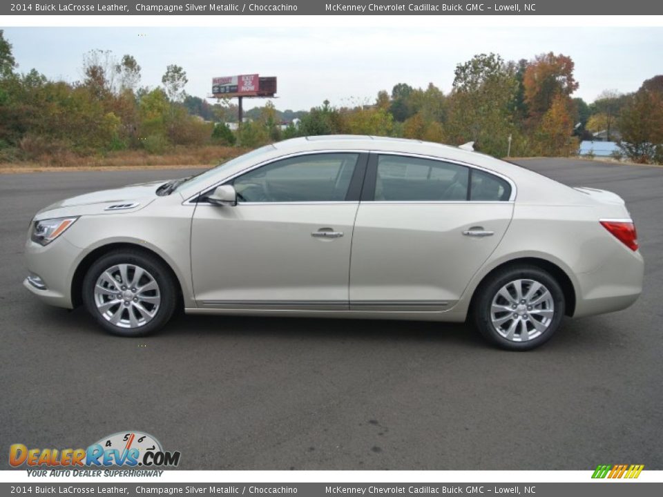 2014 Buick LaCrosse Leather Champagne Silver Metallic / Choccachino Photo #3
