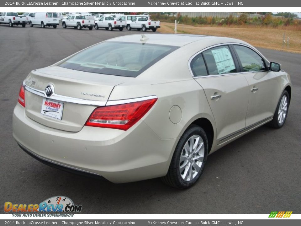 2014 Buick LaCrosse Leather Champagne Silver Metallic / Choccachino Photo #5