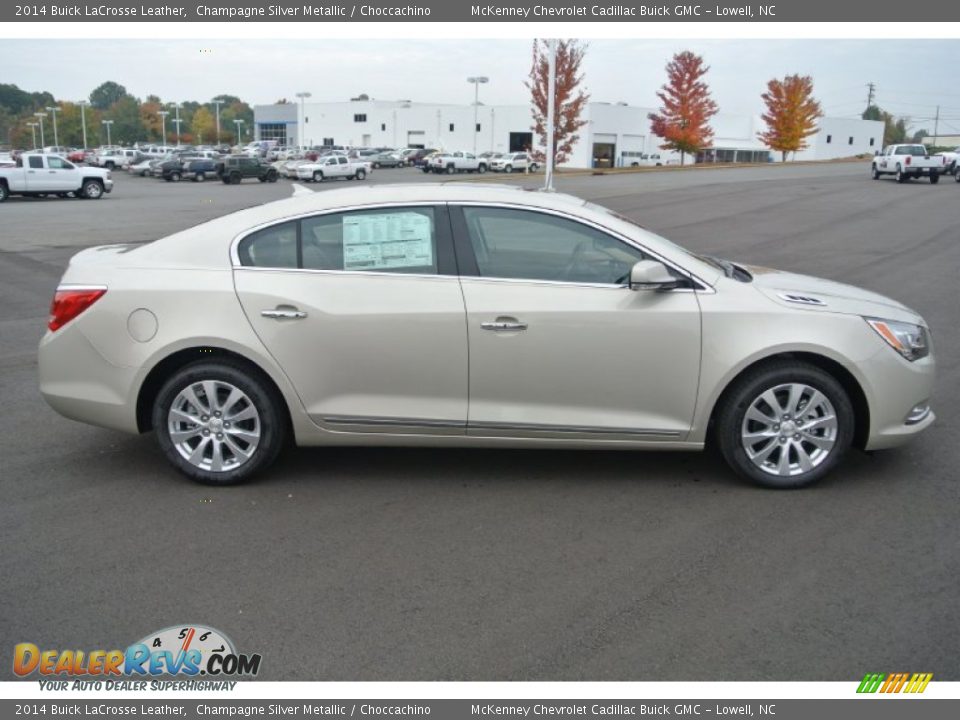 2014 Buick LaCrosse Leather Champagne Silver Metallic / Choccachino Photo #6