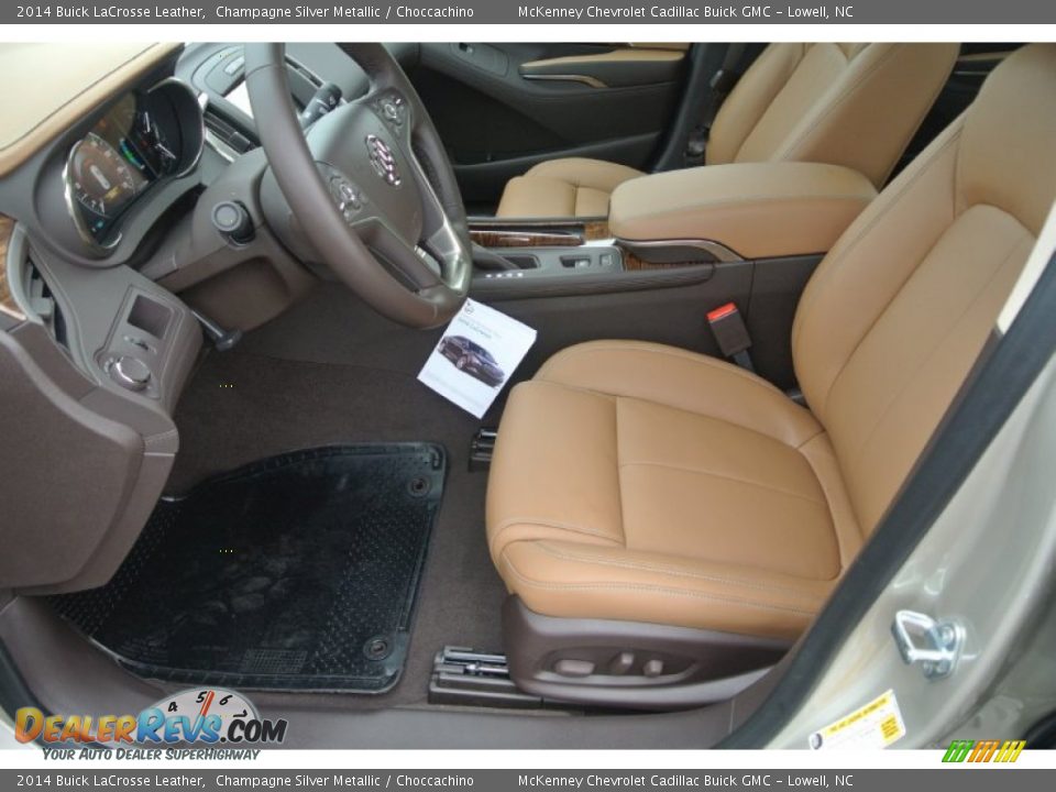 2014 Buick LaCrosse Leather Champagne Silver Metallic / Choccachino Photo #8