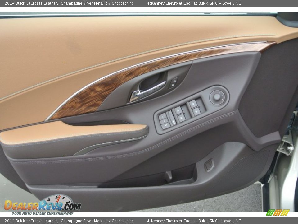 2014 Buick LaCrosse Leather Champagne Silver Metallic / Choccachino Photo #9