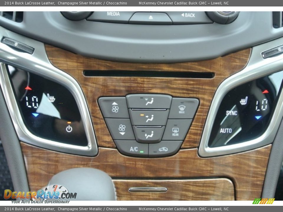 2014 Buick LaCrosse Leather Champagne Silver Metallic / Choccachino Photo #12