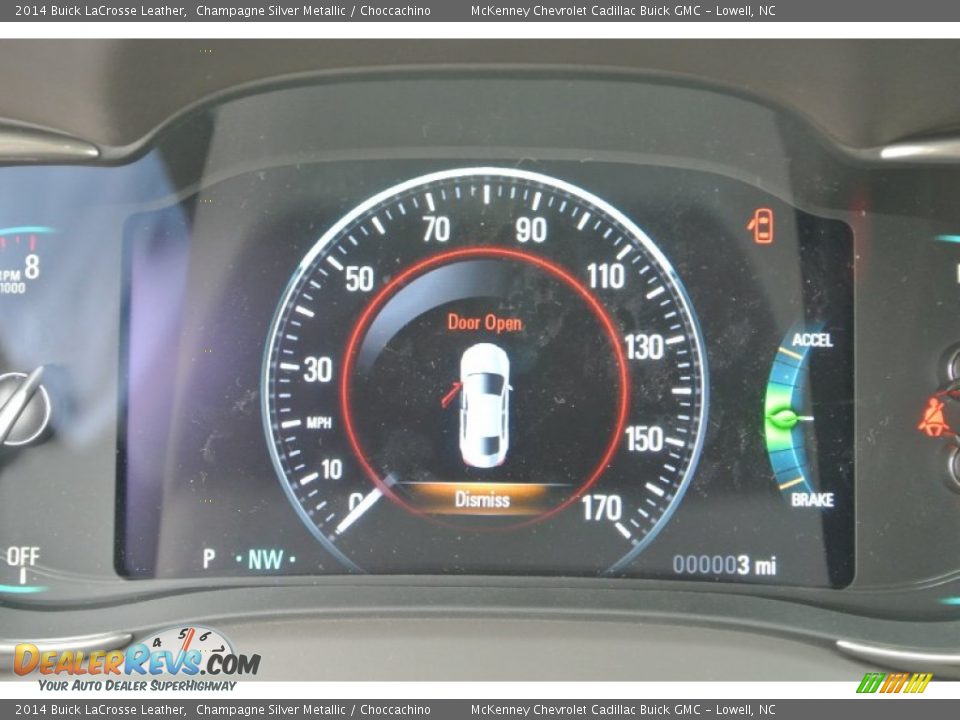 2014 Buick LaCrosse Leather Champagne Silver Metallic / Choccachino Photo #17