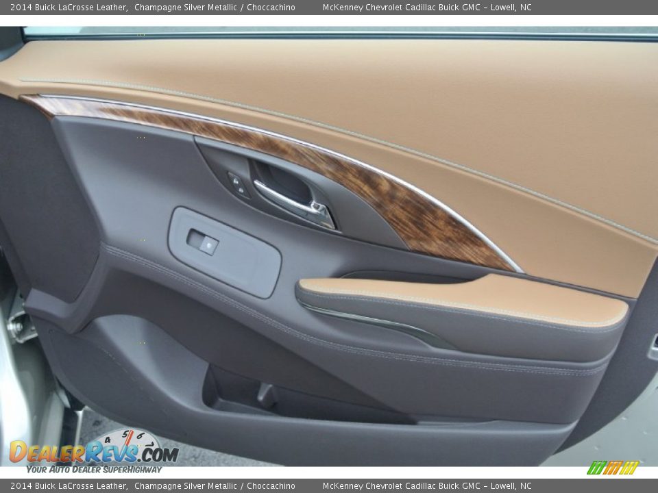 2014 Buick LaCrosse Leather Champagne Silver Metallic / Choccachino Photo #21