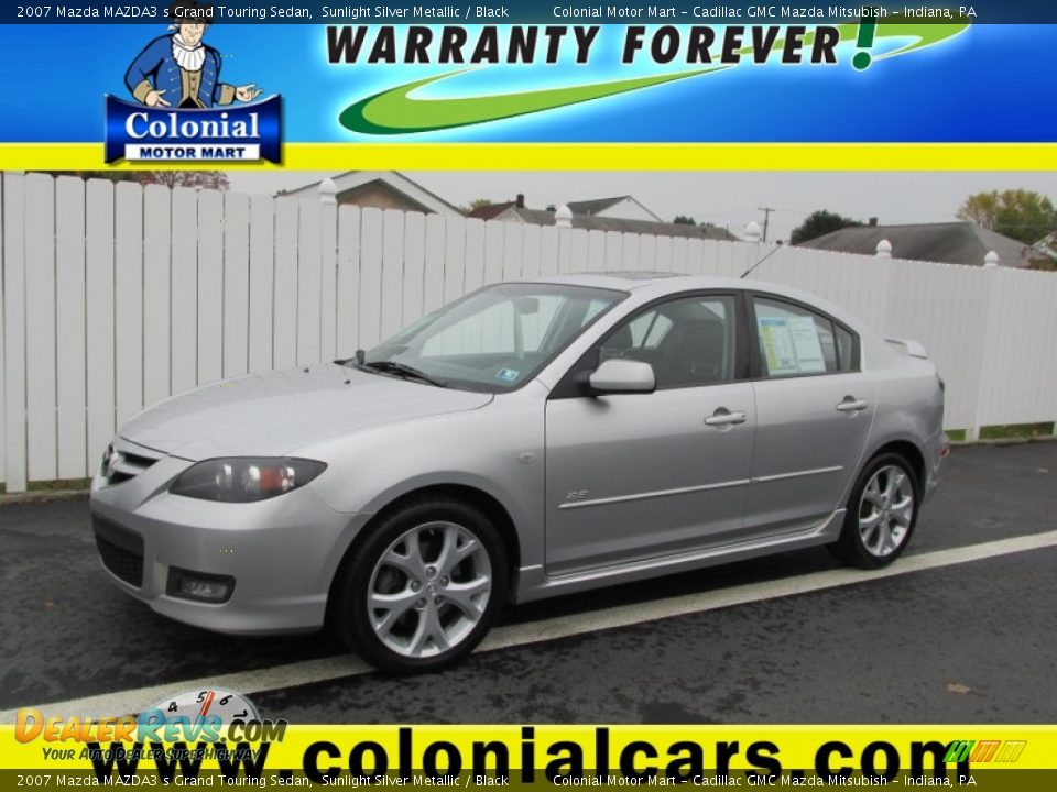 2007 Mazda MAZDA3 s Grand Touring Sedan Sunlight Silver Metallic / Black Photo #1