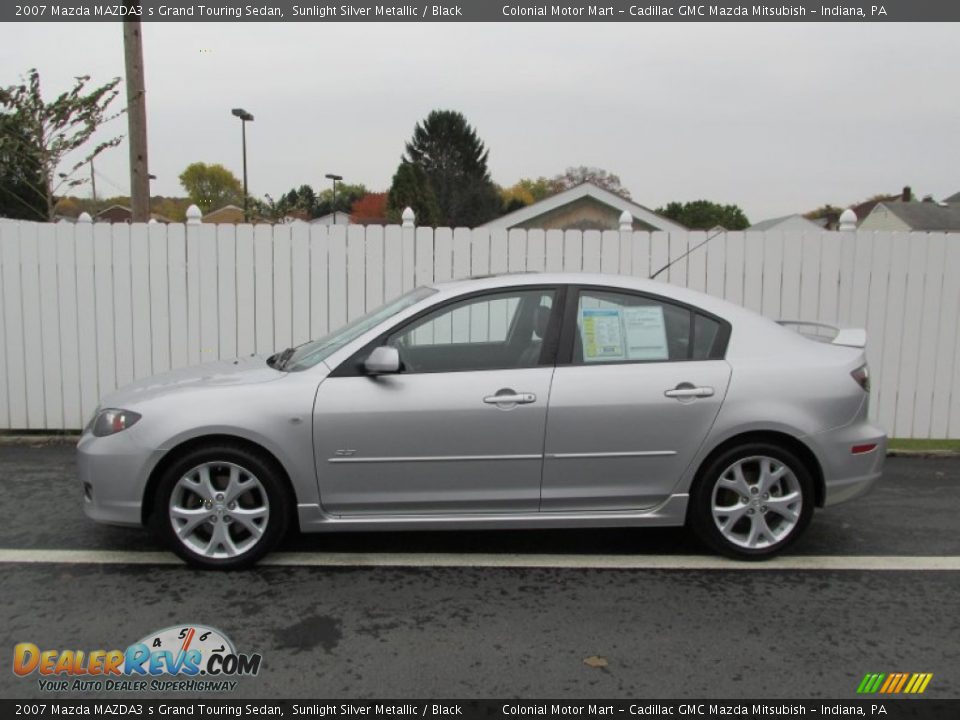 2007 Mazda MAZDA3 s Grand Touring Sedan Sunlight Silver Metallic / Black Photo #2