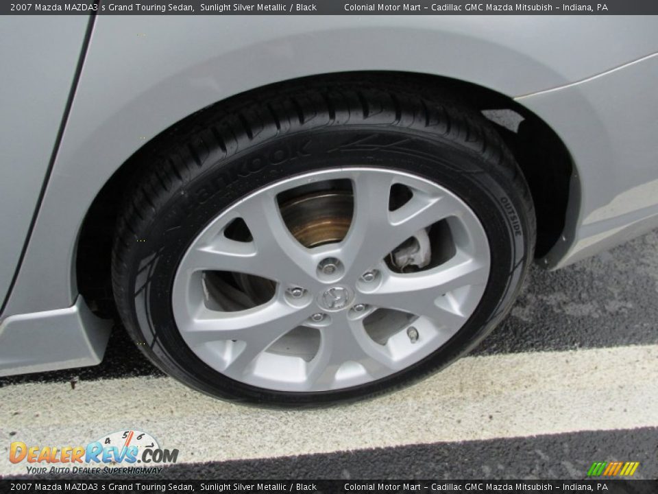 2007 Mazda MAZDA3 s Grand Touring Sedan Sunlight Silver Metallic / Black Photo #3