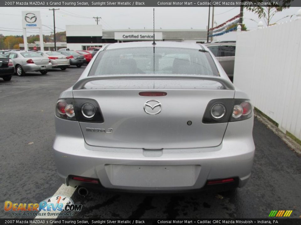 2007 Mazda MAZDA3 s Grand Touring Sedan Sunlight Silver Metallic / Black Photo #5