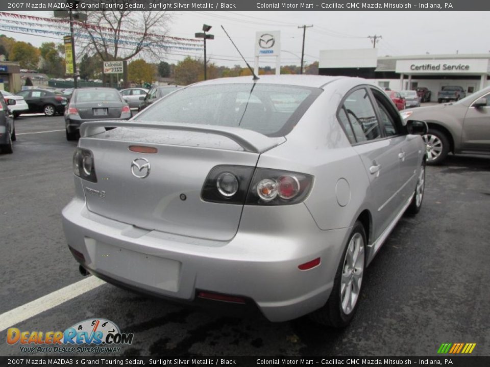 2007 Mazda MAZDA3 s Grand Touring Sedan Sunlight Silver Metallic / Black Photo #6