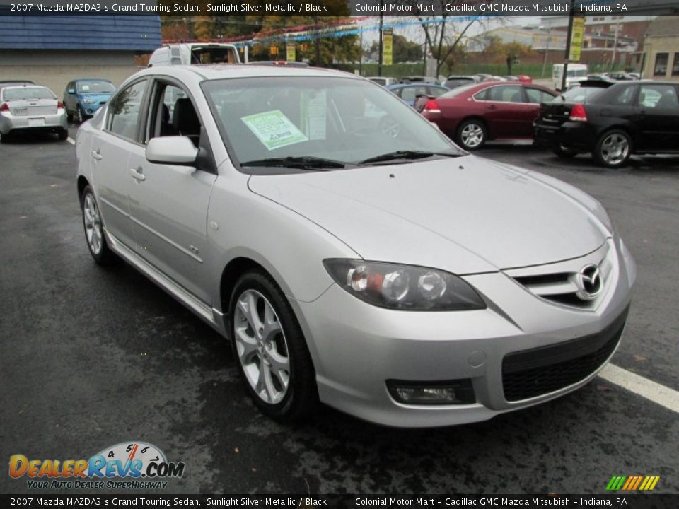 2007 Mazda MAZDA3 s Grand Touring Sedan Sunlight Silver Metallic / Black Photo #7