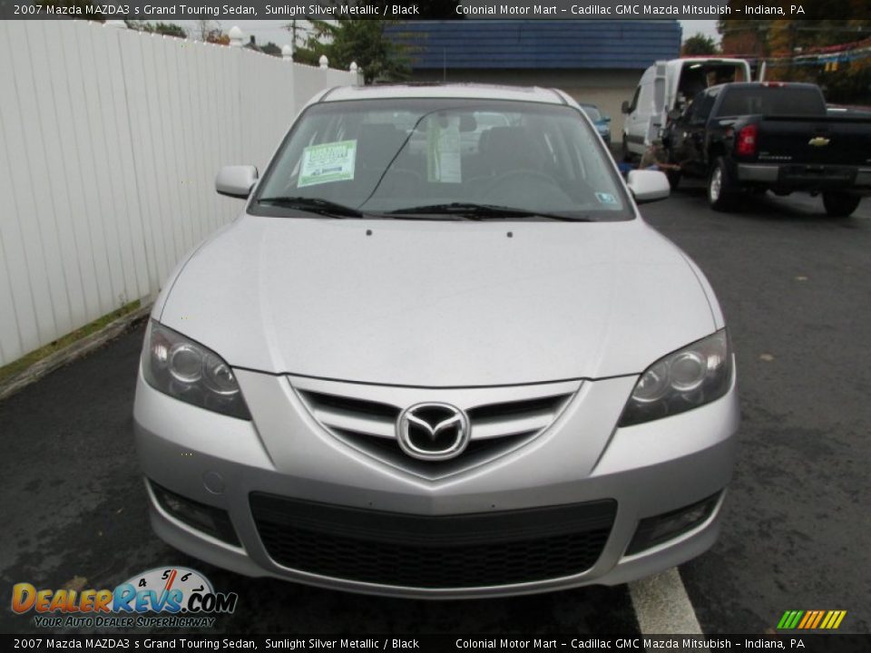 2007 Mazda MAZDA3 s Grand Touring Sedan Sunlight Silver Metallic / Black Photo #8
