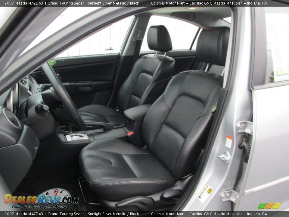 2007 Mazda MAZDA3 s Grand Touring Sedan Sunlight Silver Metallic / Black Photo #12